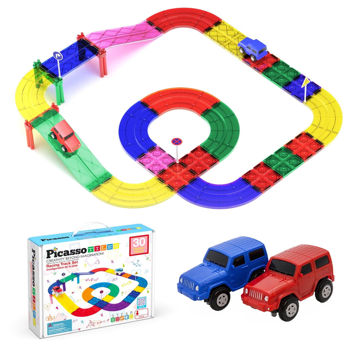 Magnetic race track set