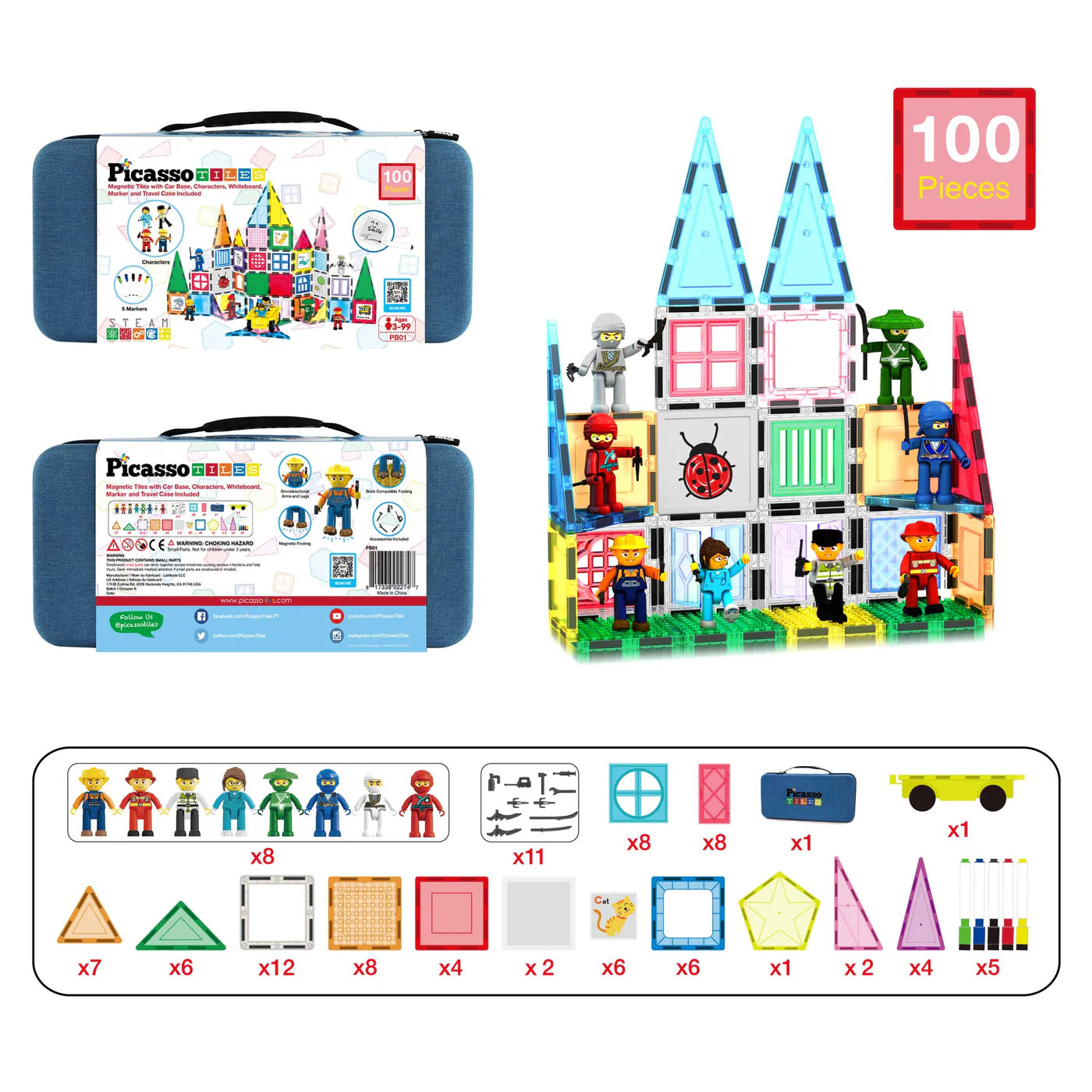 Picasso tiles 100 pzs