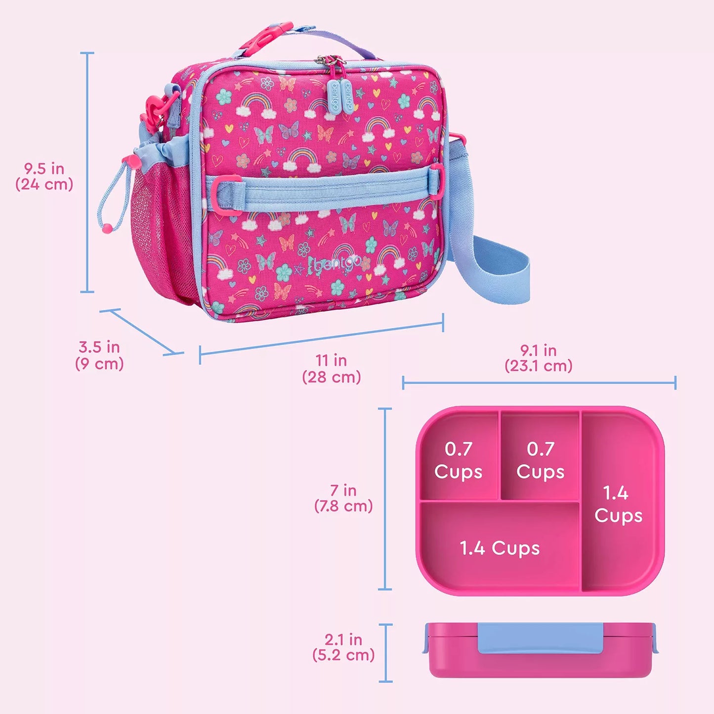 Lunch box and deluxe insulated lunch bag