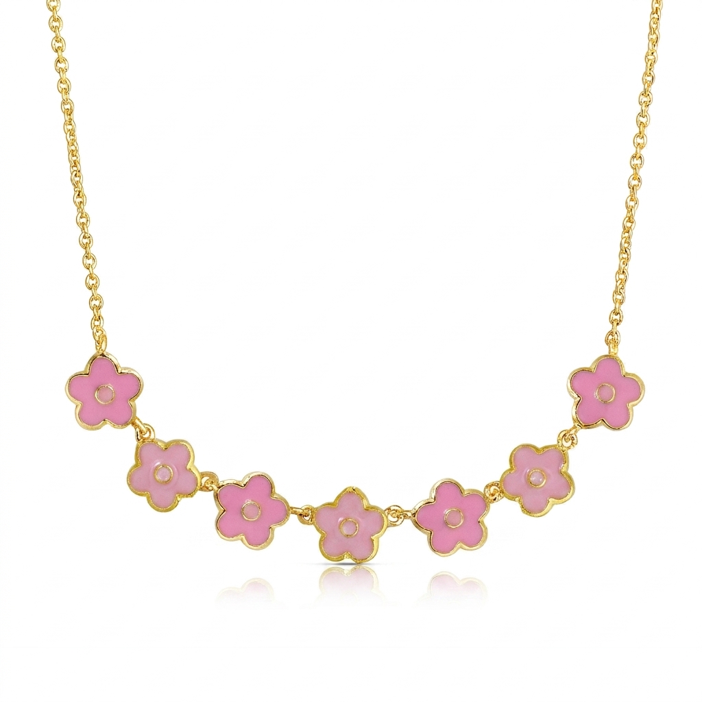 Flower Link Necklace