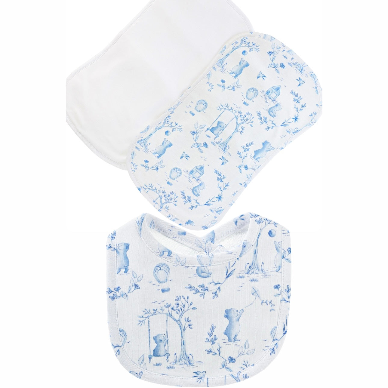 Burp cloths & bib algodón pima