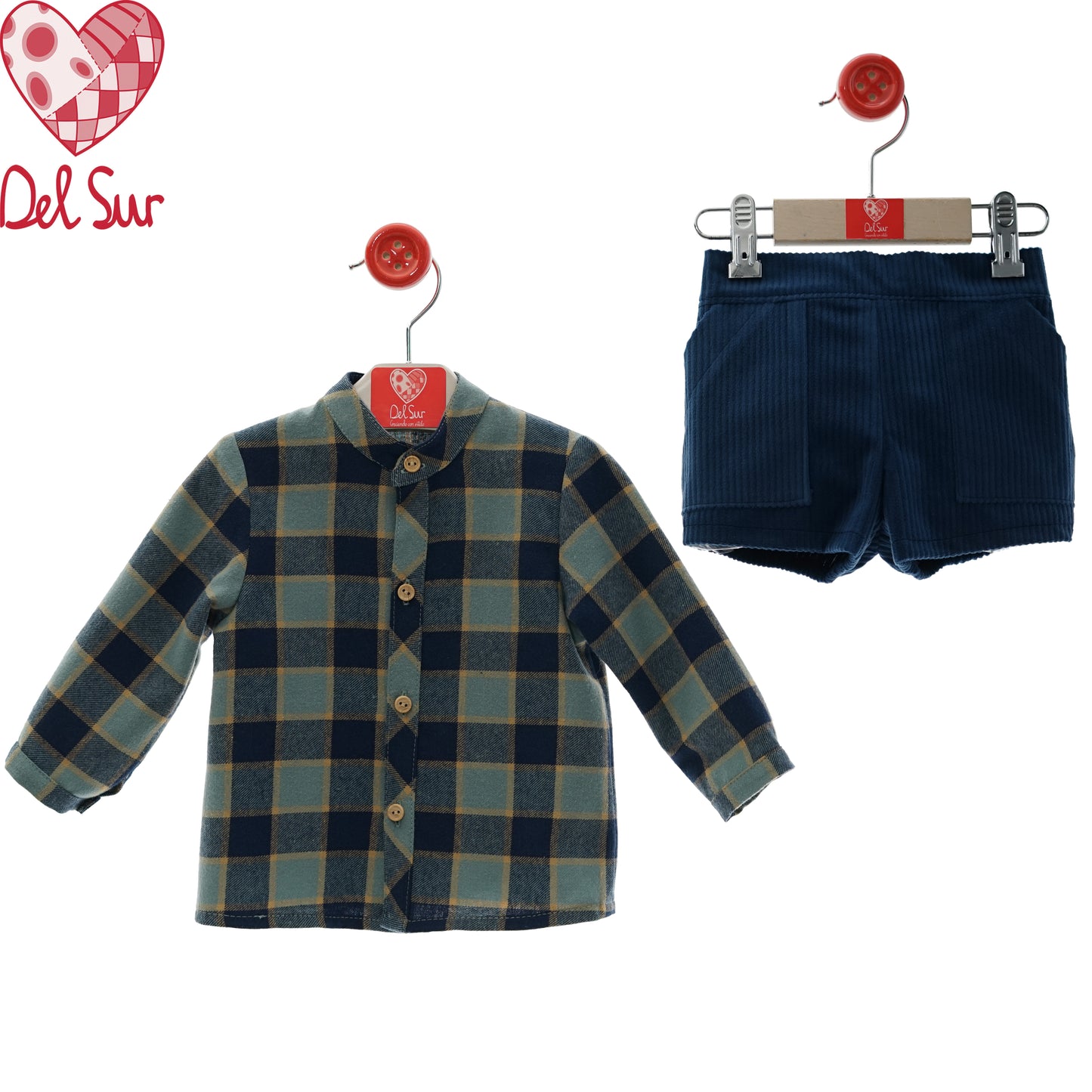 Set short caramelo