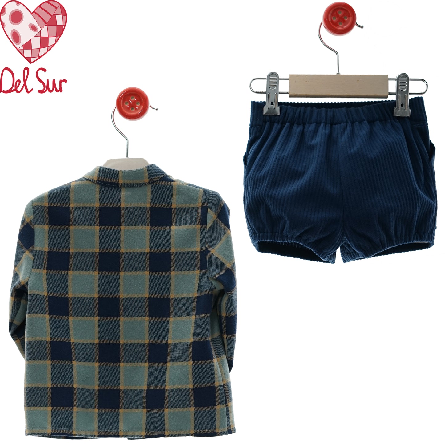 Set short caramelo