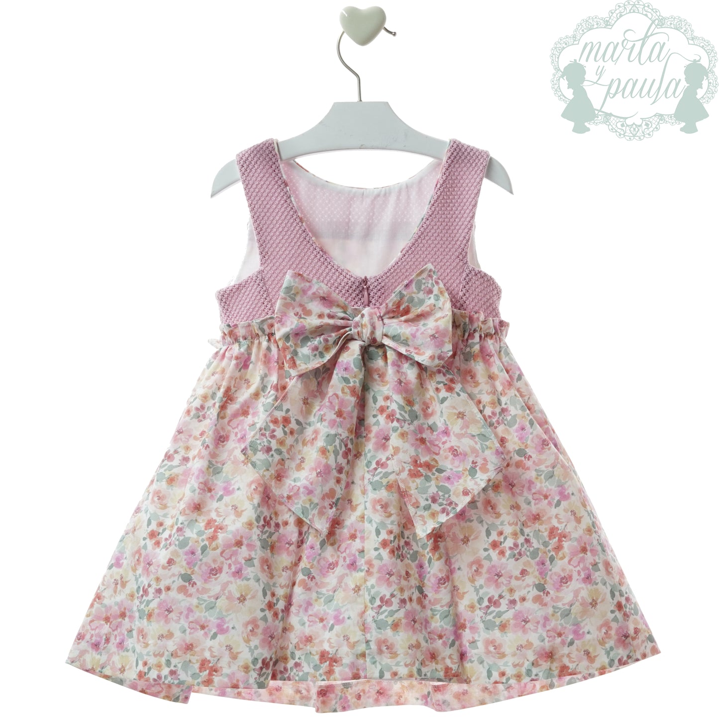 Vestido rosa dulce