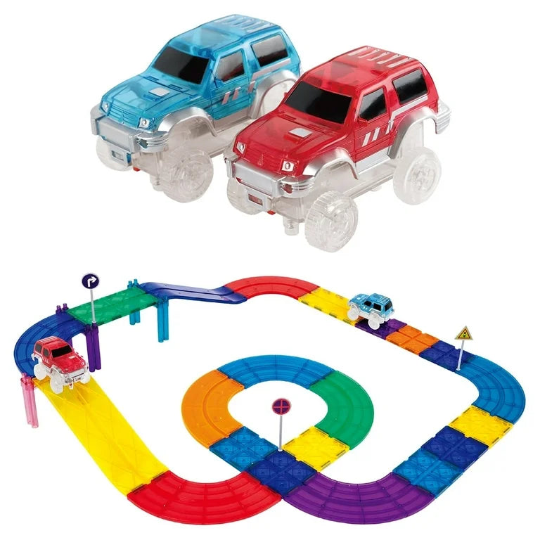 Magnetic race track set