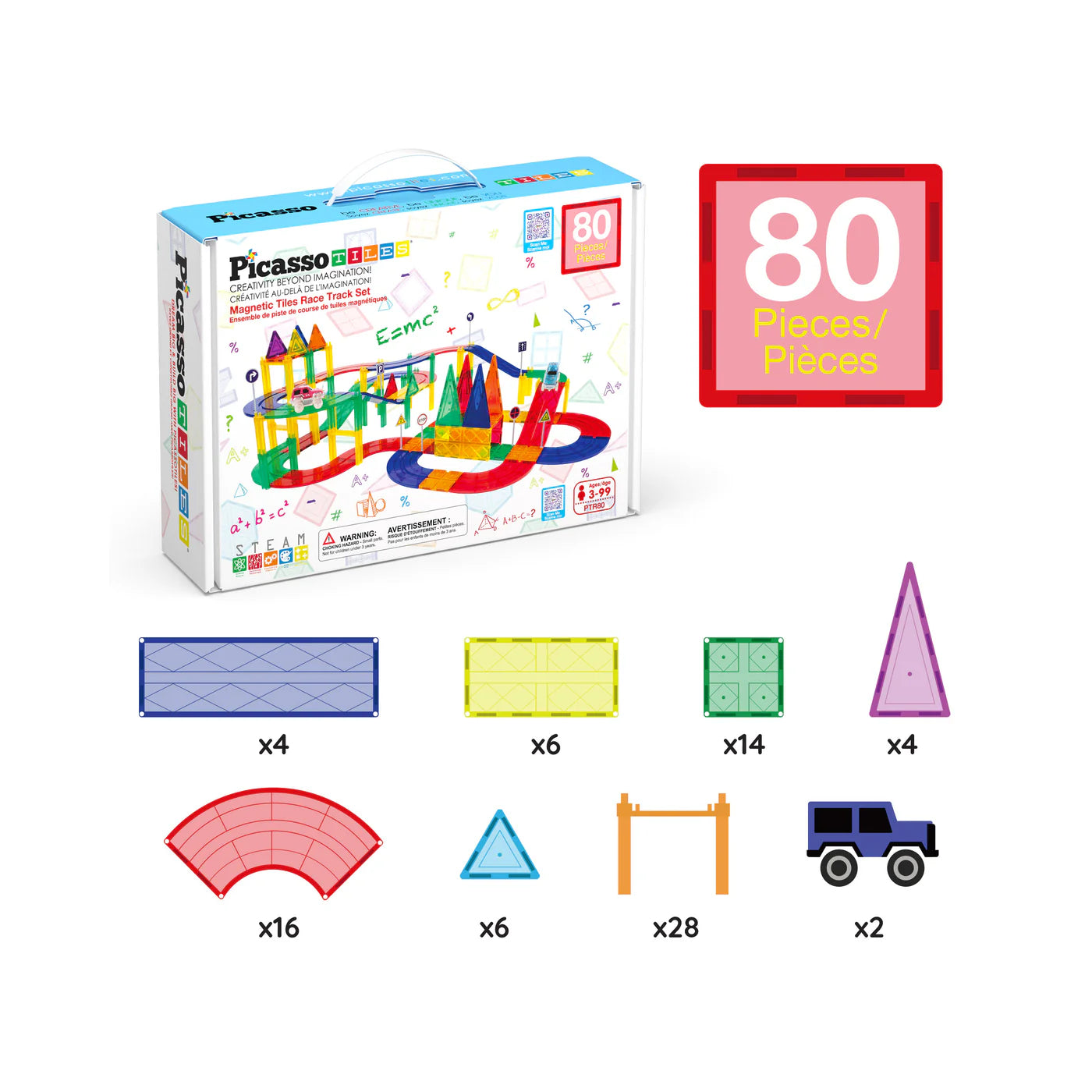 Picasso tiles 80 pzs