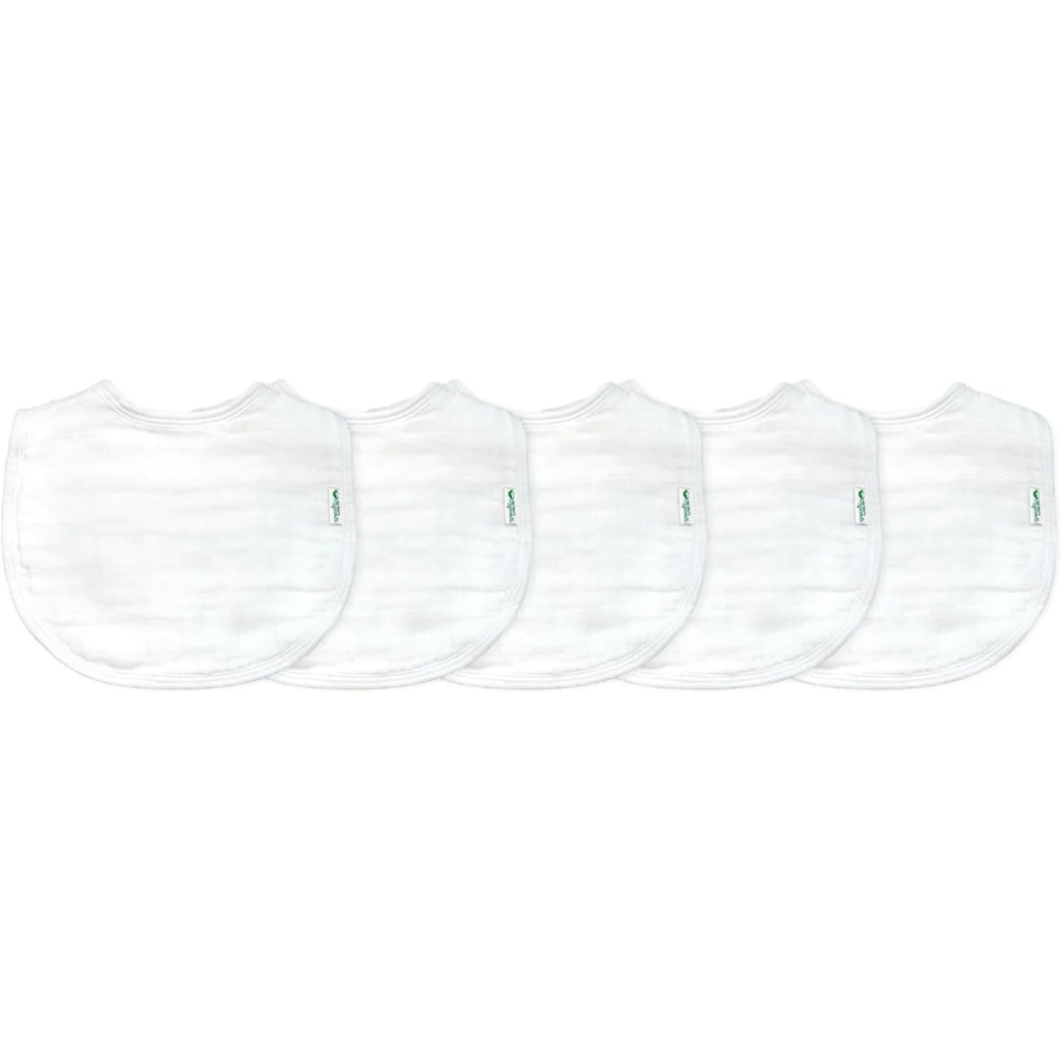 5 Muslin bibs