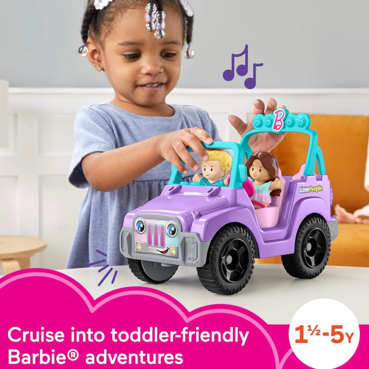 Carro little people barbie