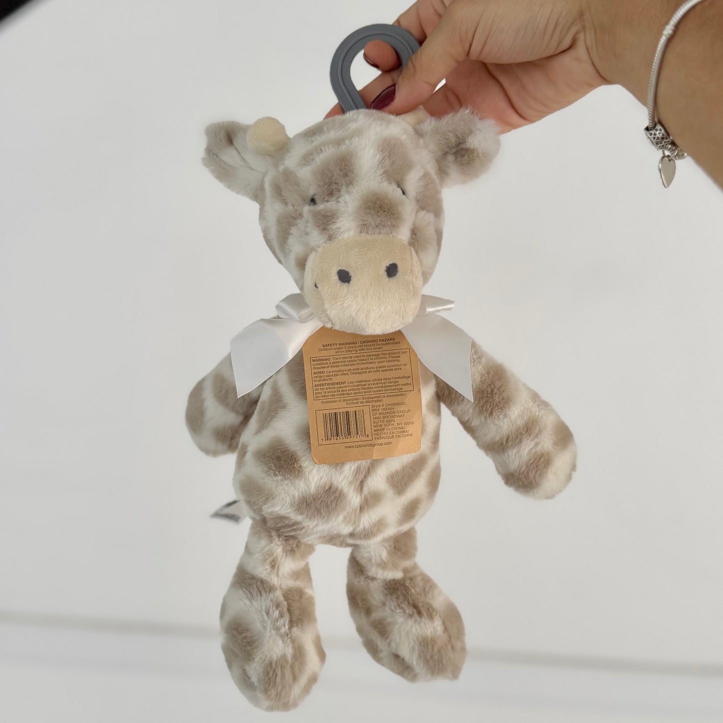 Peluche de jirafa con gancho