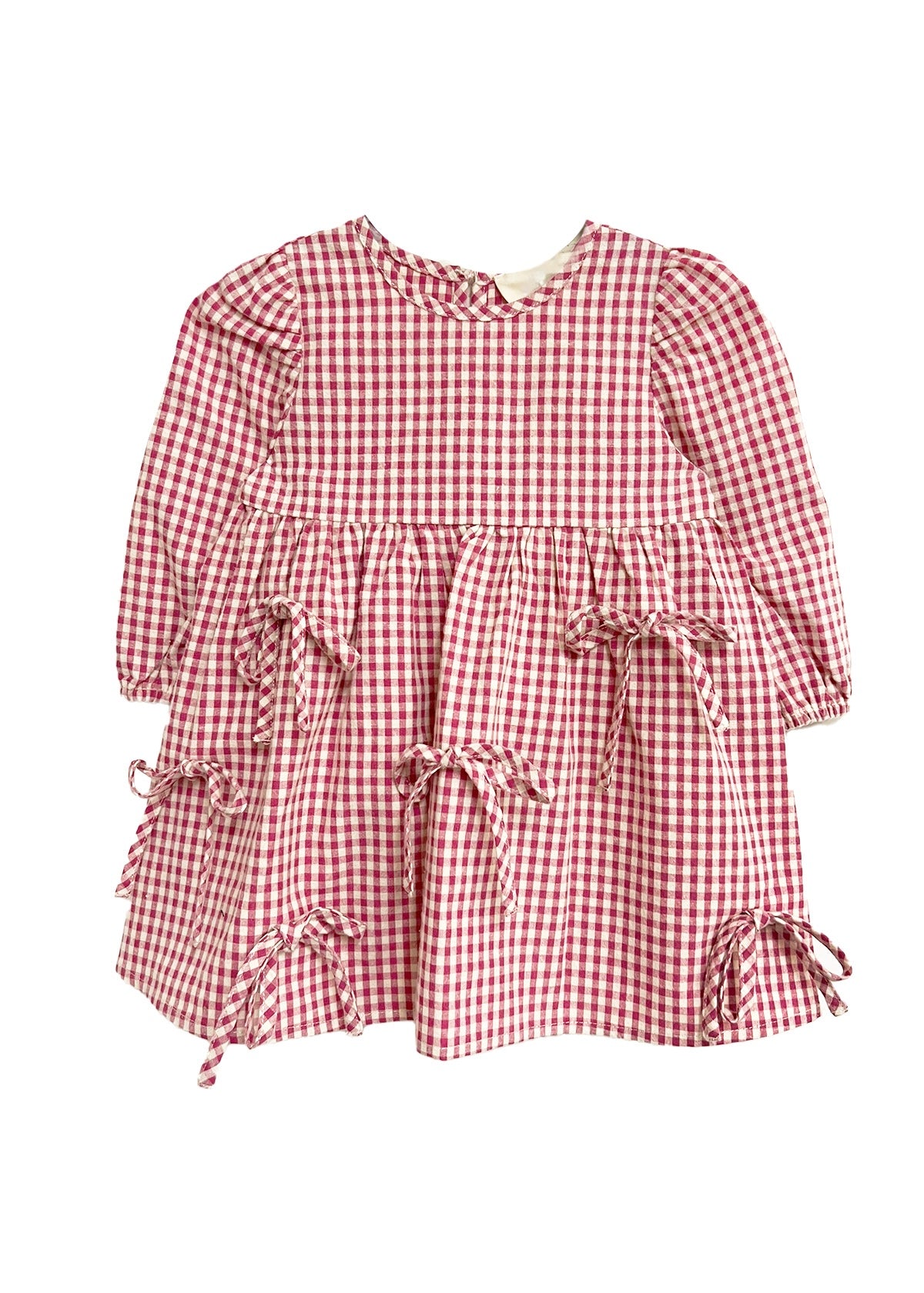 Vestido lazos rosado