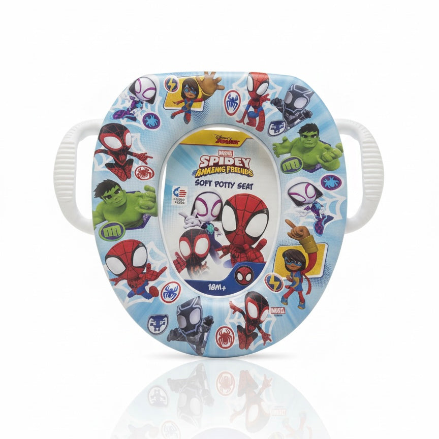 Soft potty seat spider man