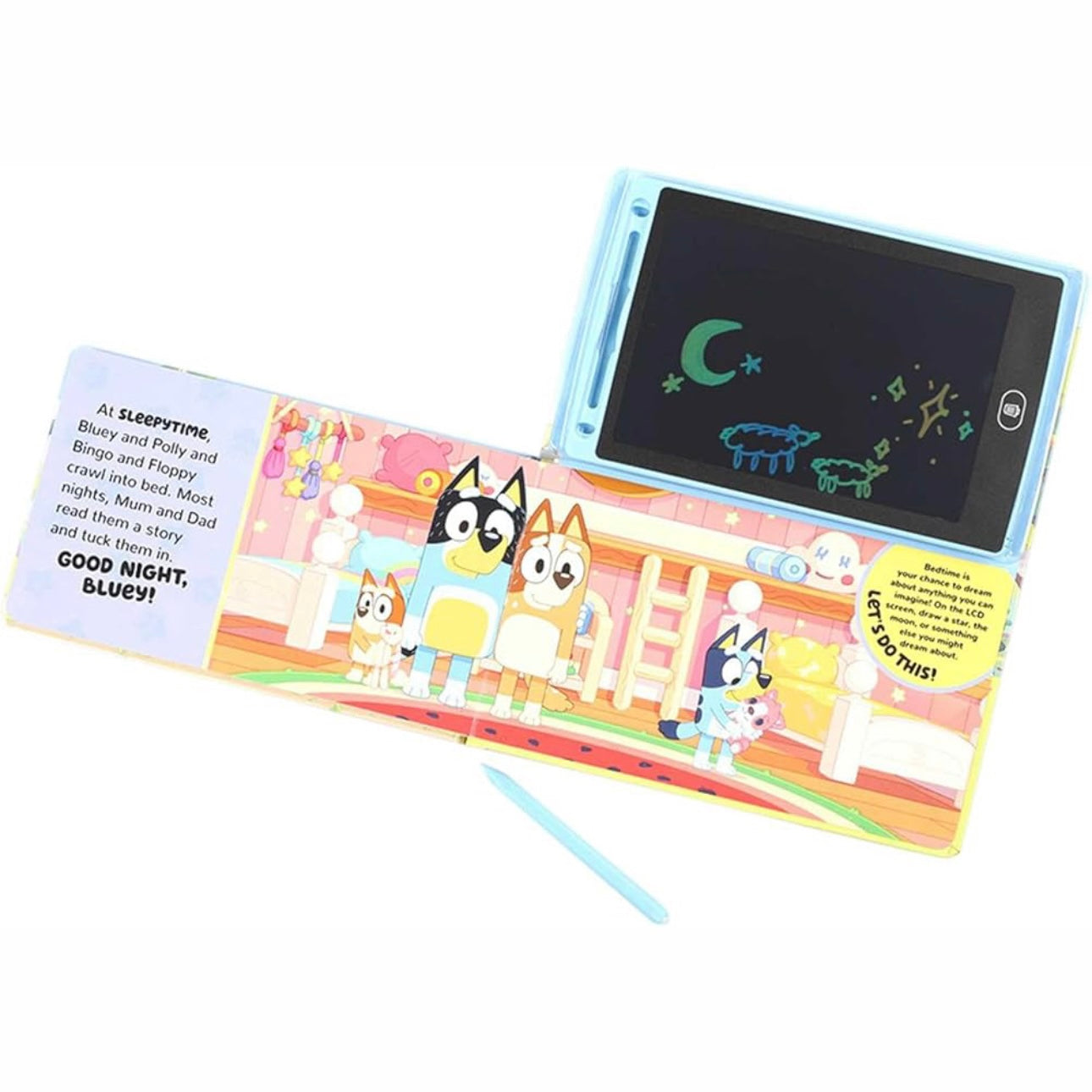 Bluey LCD screen + libro