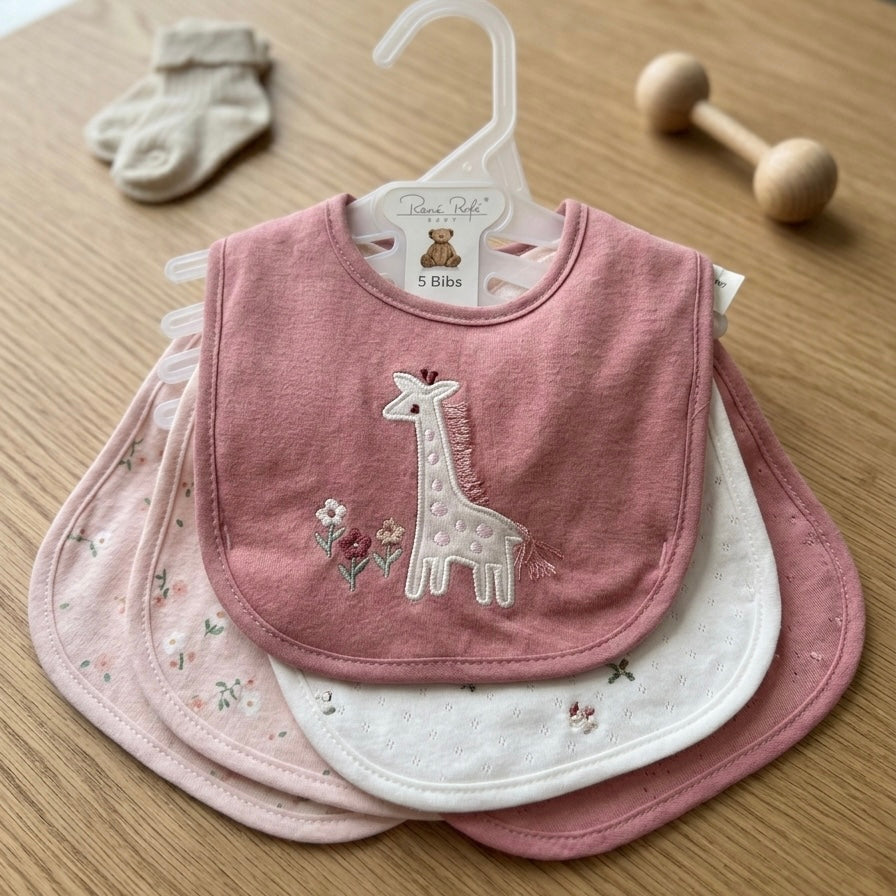 5 baberos set