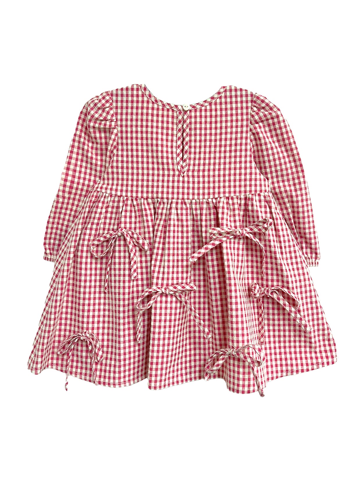 Vestido lazos rosado