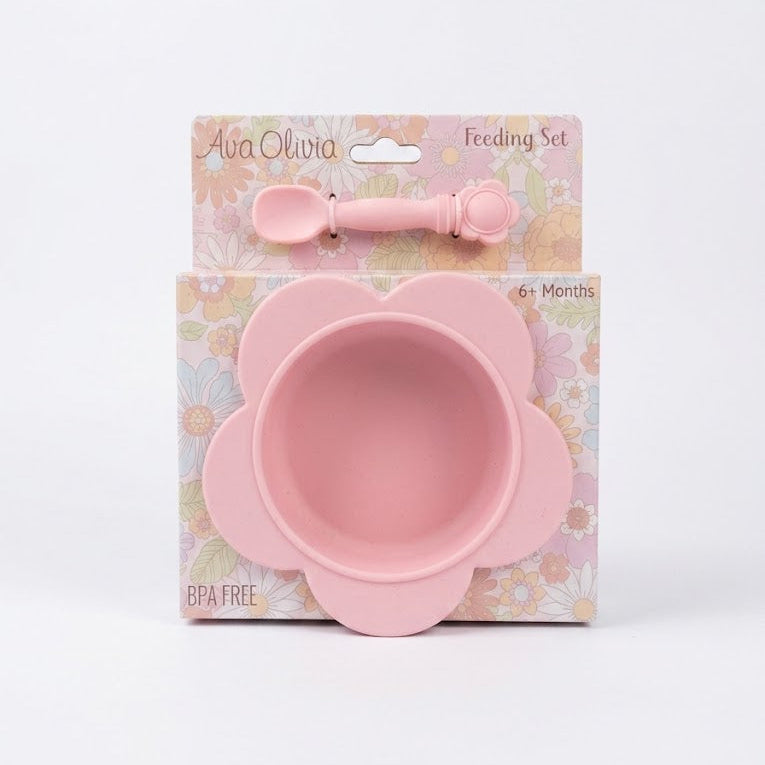 Silicon bowl feeding set