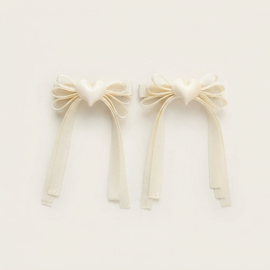 Clips para el cabello heart