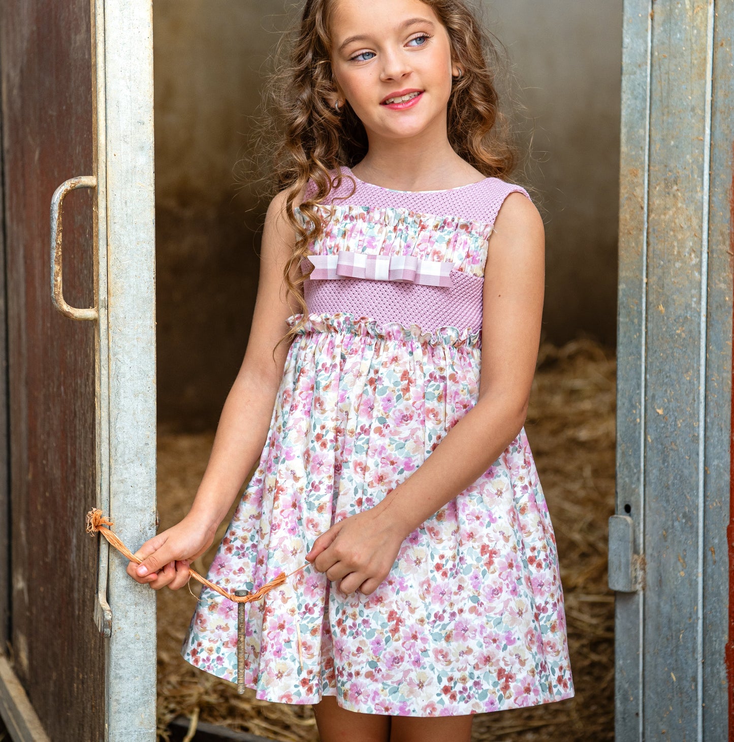 Vestido rosa dulce