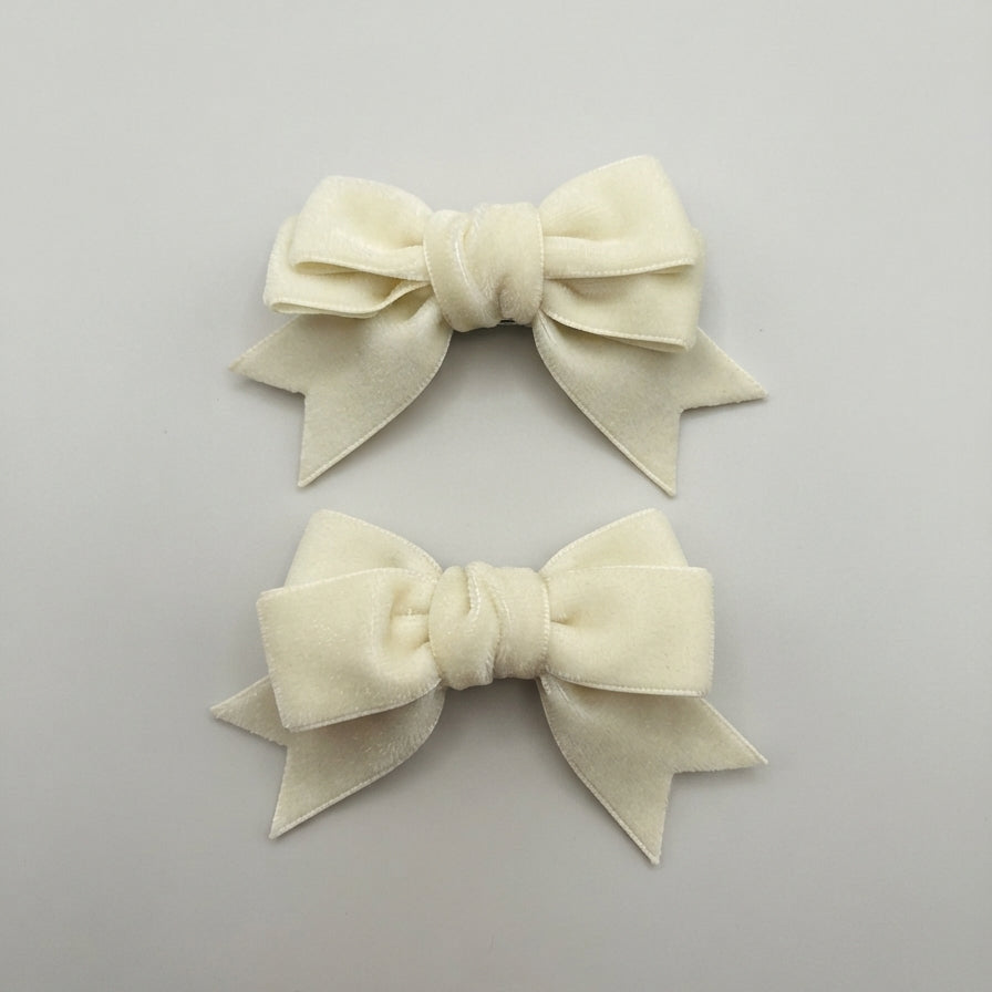 Clips para el cabello ivory