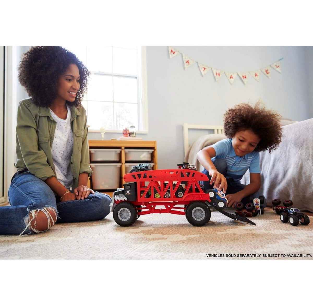 Hot wheels - transportador de monster trucks