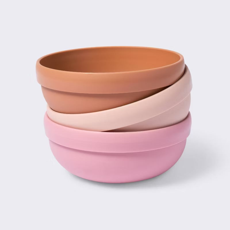 Set de 3 bowls de plastico