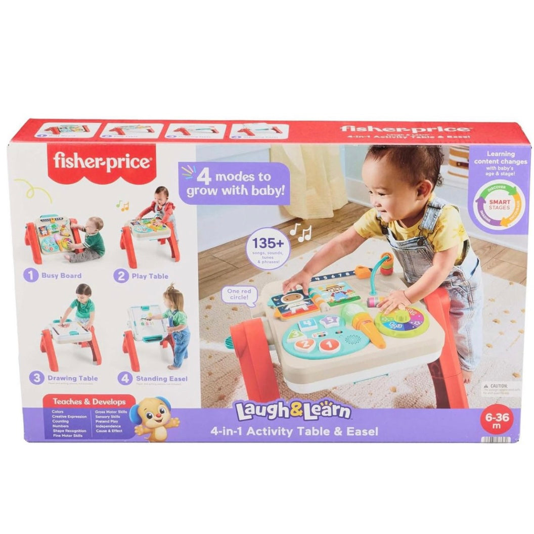 4-in-1 activity table and easel