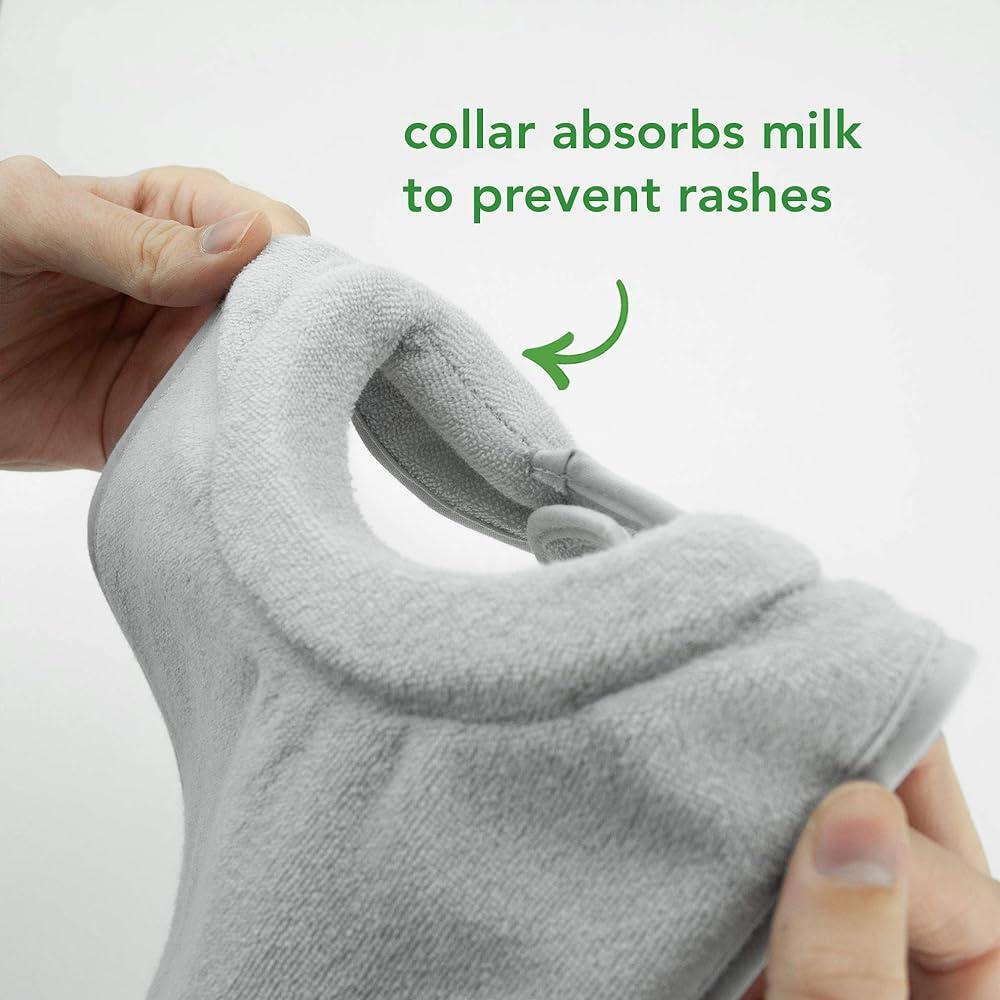 Stay-dry milk-catcher bibs