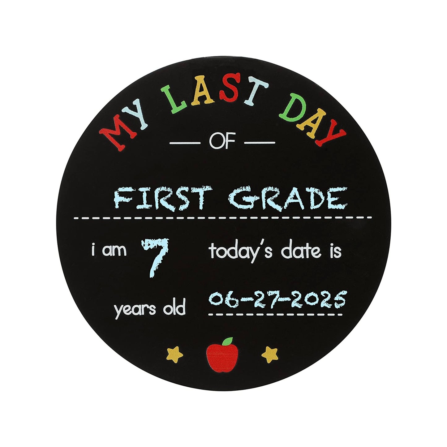 First & last day chalkboard