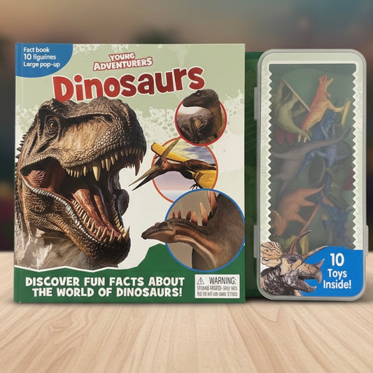 Dinosaurio libro+figurines