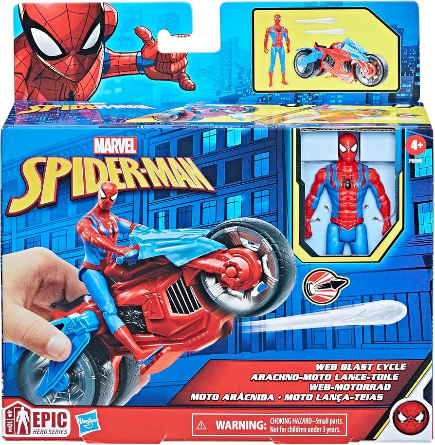 Hasbro - spiderman web blast cycle