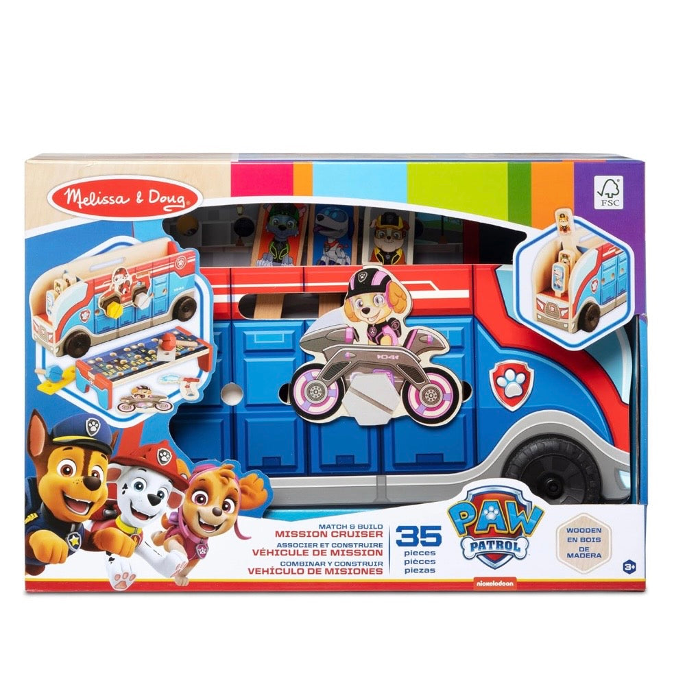 Combinar y construir paw patrol de madera