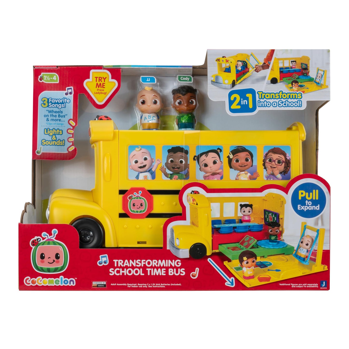 Cocomelon transforming school bus con sonidos