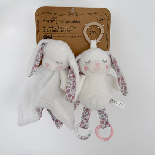Activity stroller toy & blankie buddy