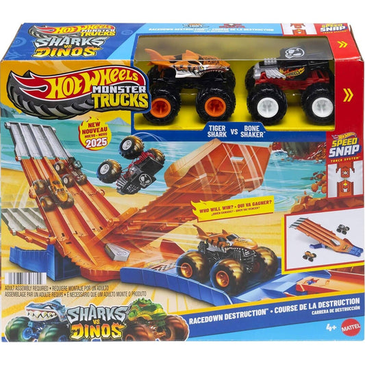 Monster trucks shark vs dinos