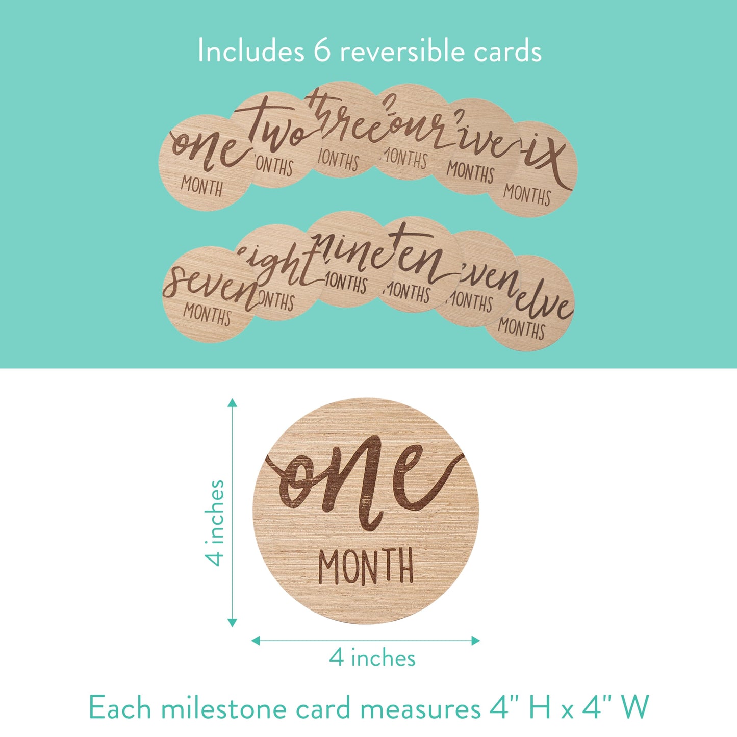 Wooden Monthly Photo Props