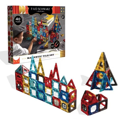Magnetic tile set 40pcs