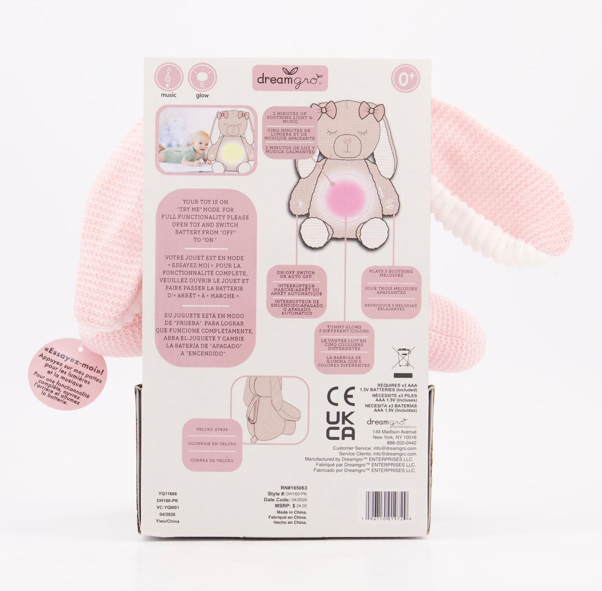Peluche con luces y sonidos