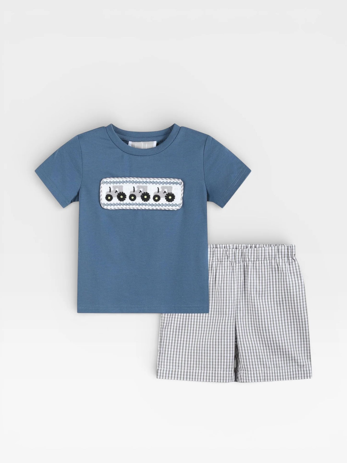Set 2 pc smocked tractor