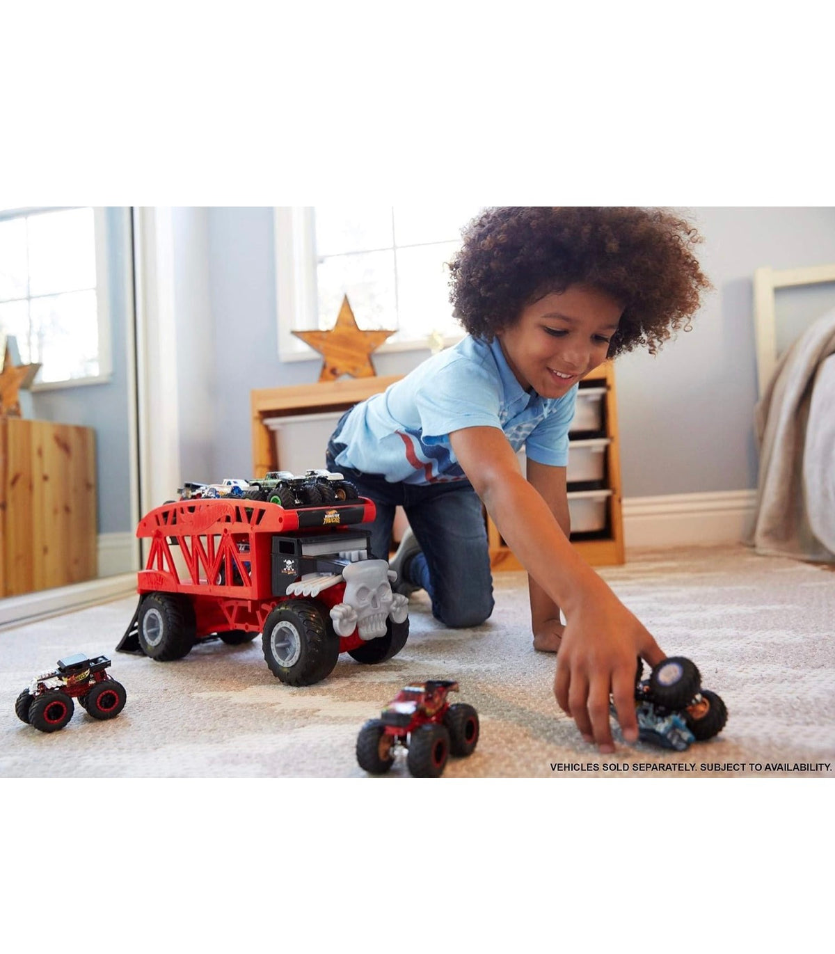 Hot wheels - transportador de monster trucks