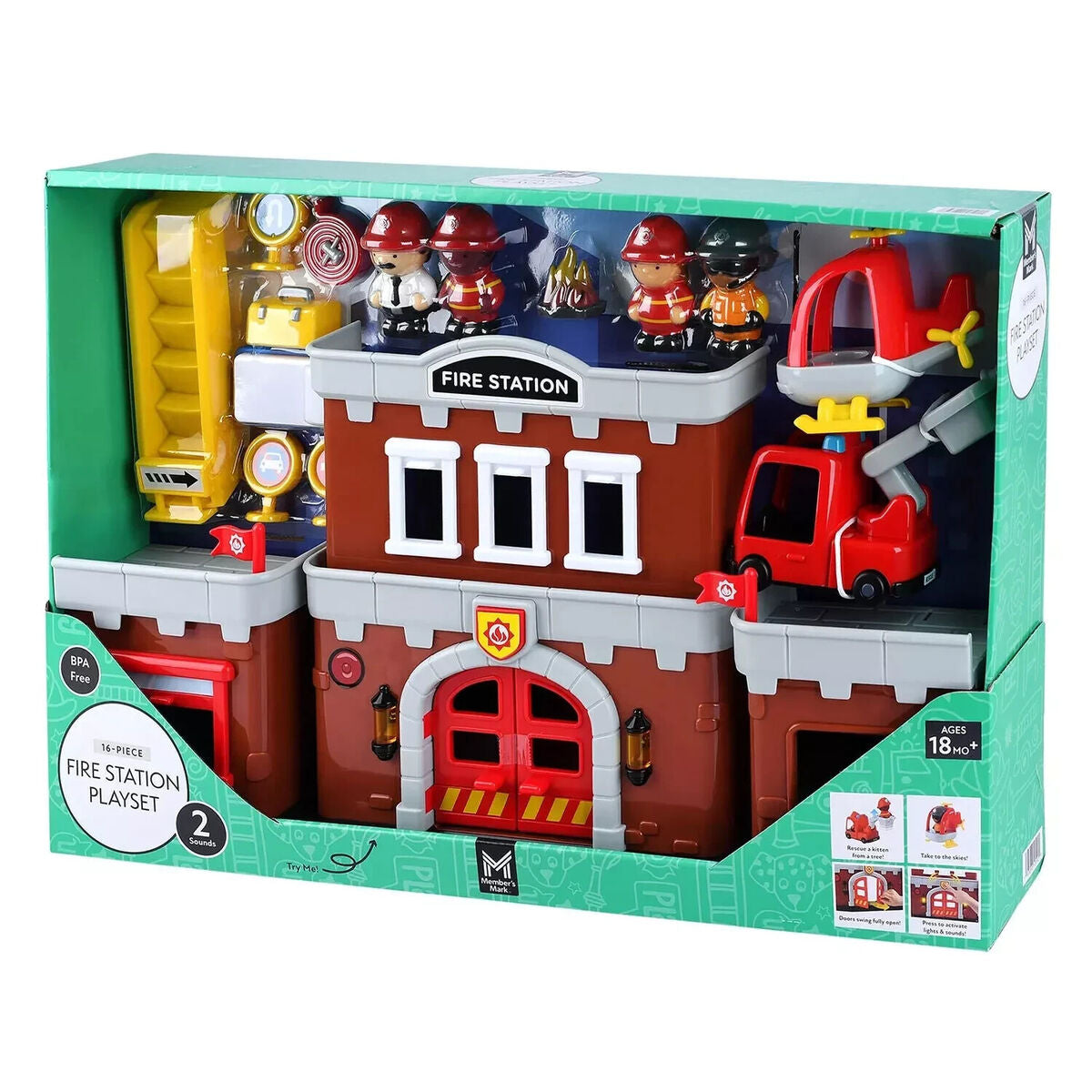 Fire station playset