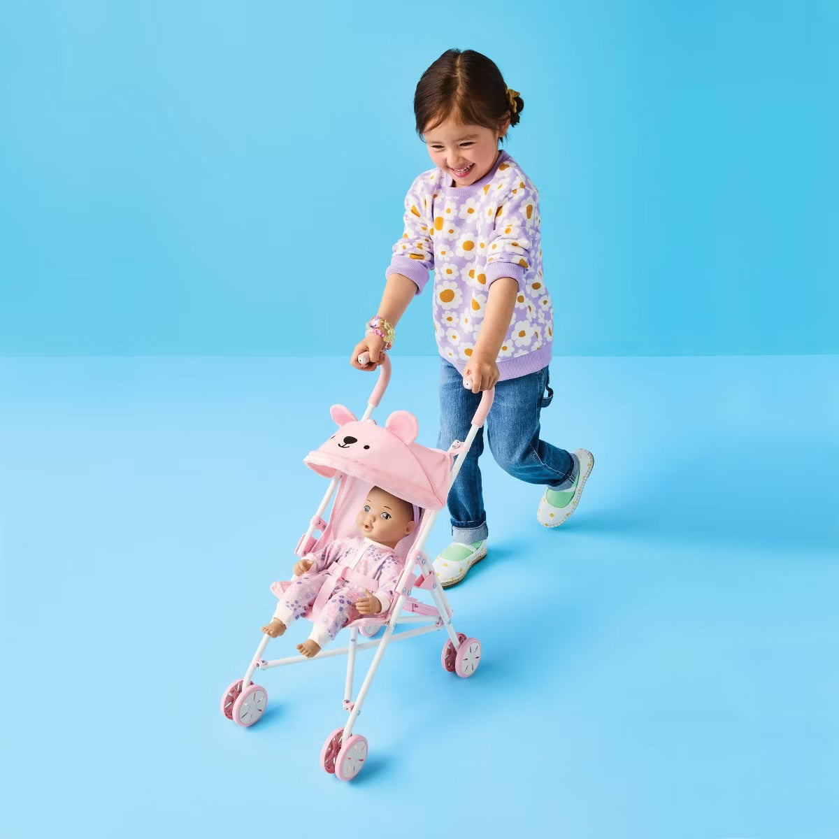 Giggle scape - fold up doll stroller