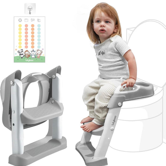 Potty trainer seat with ladder