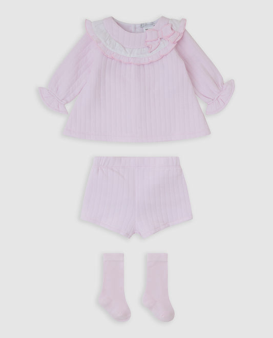 Vestido con calcetines baby pink