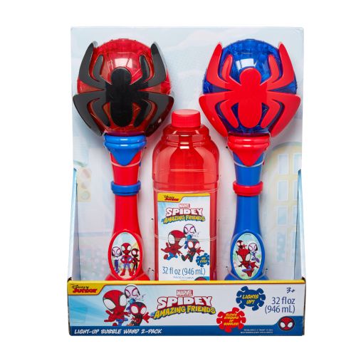 bubble wand 2 pack Spidey light up