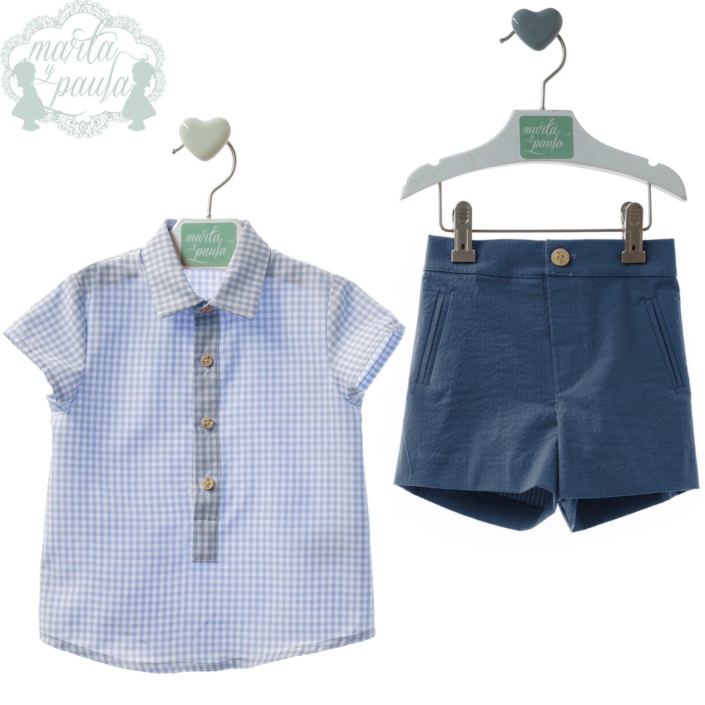 Set 2 pc azul regata