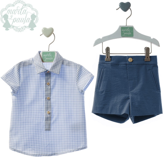 Set 2 pc azul regata
