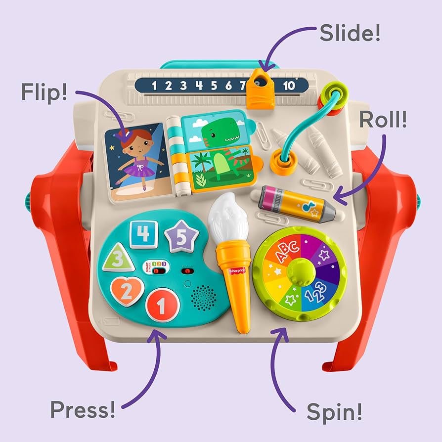4-in-1 activity table and easel