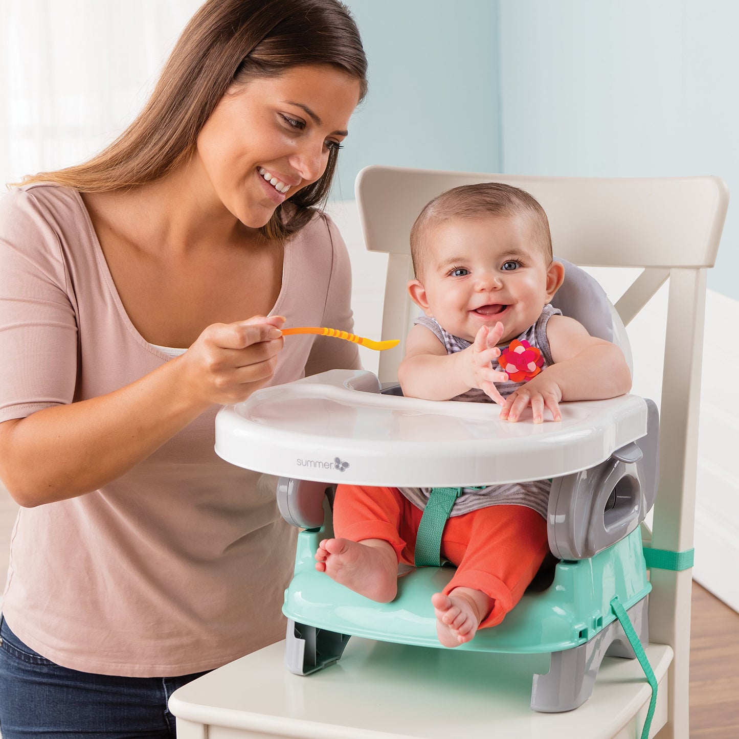 Folding booster seat
