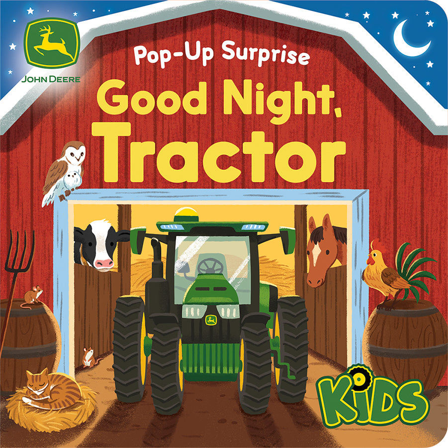 Pop-up good night, tractor