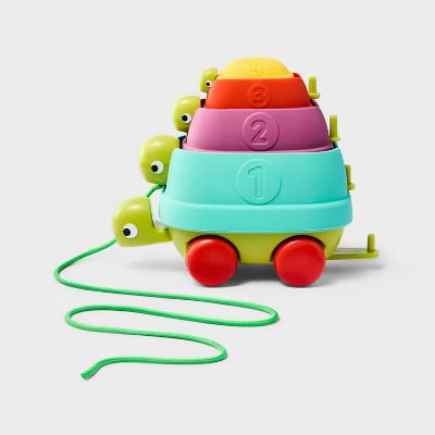 Turtle pull along toy