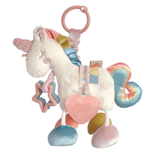 Peluche sensorial para viajar unicorn